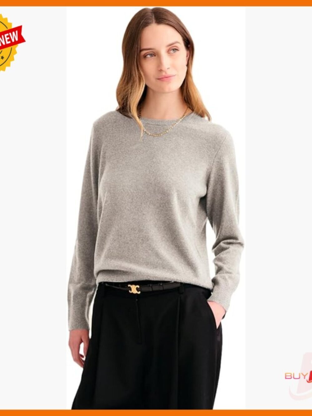 Cashmere Crewneck Sweater Medium Regular Fit Ultra Soft
